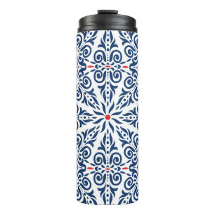 Arabic Colourful Vintage Seamless Pattern Thermal Tumbler