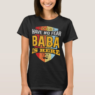 Arabic Dad Arabic Father Best Baba Ever Retro Vint T-Shirt