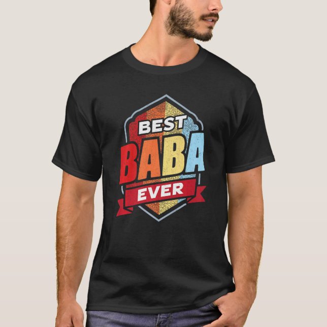 Arabic Dad Baba Muslim Dad Islam Arab Best Baba Ev T-Shirt (Front)