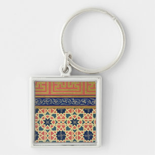 Arabic decorative designs (colour litho) key ring