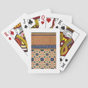 Arabic decorative designs (colour litho) playing cards