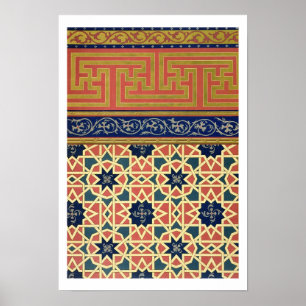 Arabic decorative designs (colour litho) poster