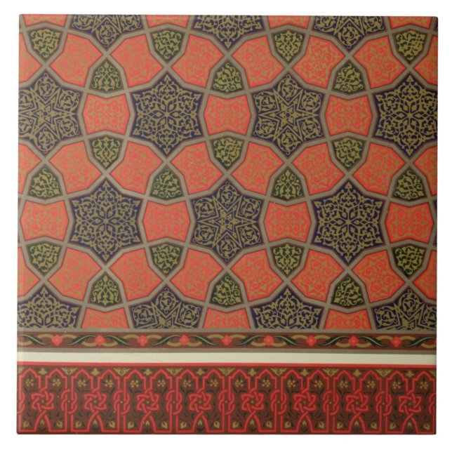 Arabic decorative designs, from 'Arab Art as Seen Tile (Front)