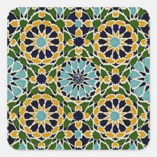 Arabic Design #10 at Emporio Moffa Square Sticker