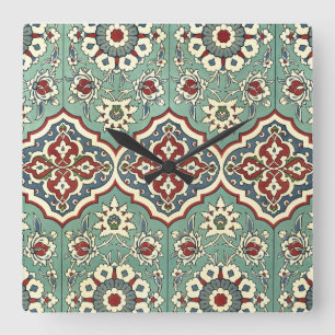 Arabic Design #11 at Emporio Moffa Square Wall Clock
