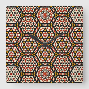 Arabic Design #12 at Emporio Moffa Square Wall Clock