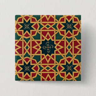 Arabic Design #1 at Emporio Moffa 15 Cm Square Badge