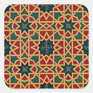 Arabic Design #1 at Emporio Moffa Square Sticker