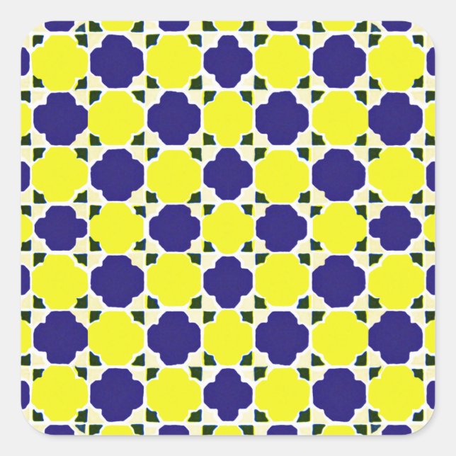 Arabic Design #2 at Emporio Moffa Square Sticker (Front)