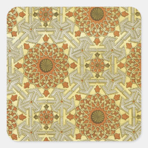 Arabic Design #4 at Emporio Moffa Square Sticker