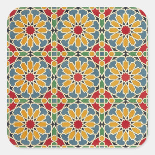 Arabic Design #7 at Emporio Moffa Square Sticker