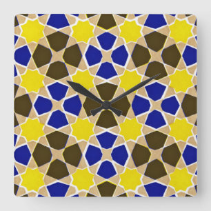 Arabic Design #8 at Emporio Moffa Square Wall Clock