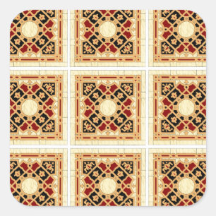 Arabic Design #9 at Emporio Moffa Square Sticker