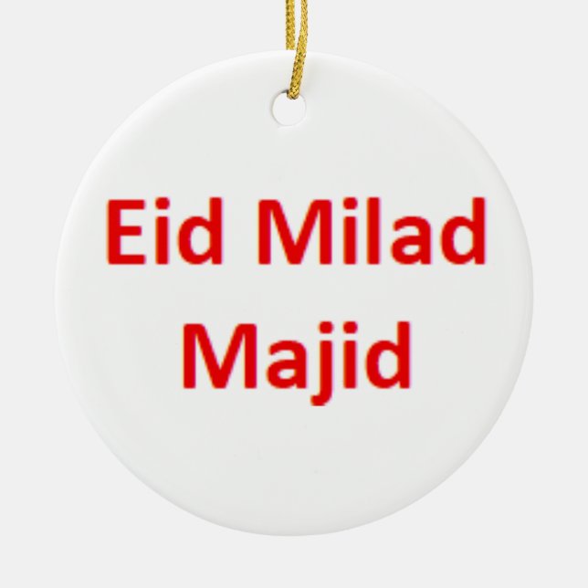 arabic eid milad majid Ornament (Front)