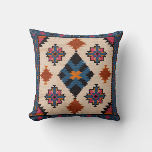 Arabic Elegance in White Kilim Pillows: Timeless B Cushion