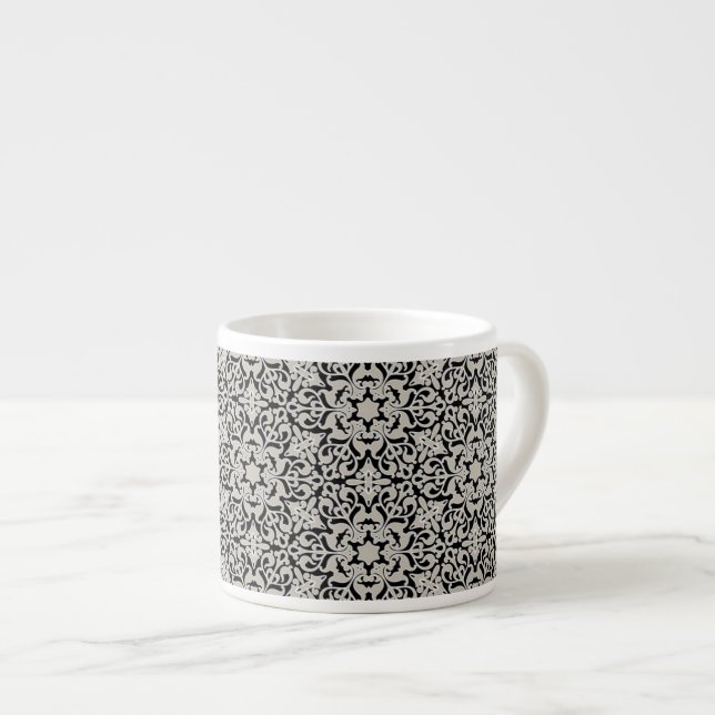 Arabic floral pattern espresso cup (Front Right)