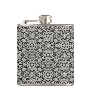 Arabic floral pattern hip flask