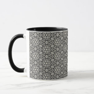 Arabic floral pattern mug