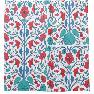 Arabic floral seamless vintage pattern. shower curtain