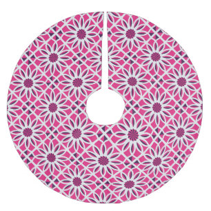 Arabic geometric ornament: seamless texture. brushed polyester tree skirt