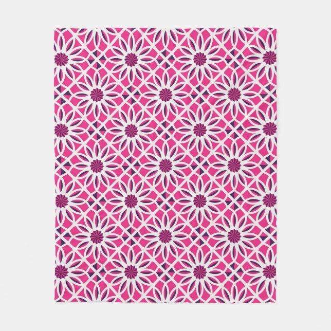 Arabic geometric ornament: seamless texture. fleece blanket (Front)