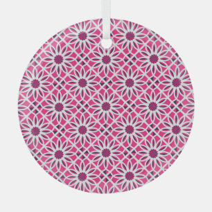 Arabic geometric ornament: seamless texture. glass tree decoration