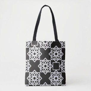 Arabic geometric pattern. Art decor. Islam. Flower Tote Bag