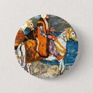 Arabic Horseman 6 Cm Round Badge