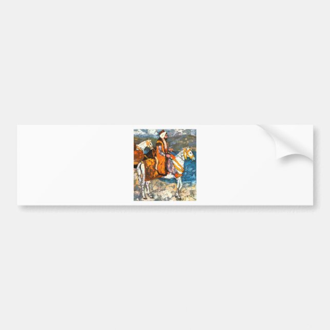 Arabic Horseman Bumper Sticker (Front)
