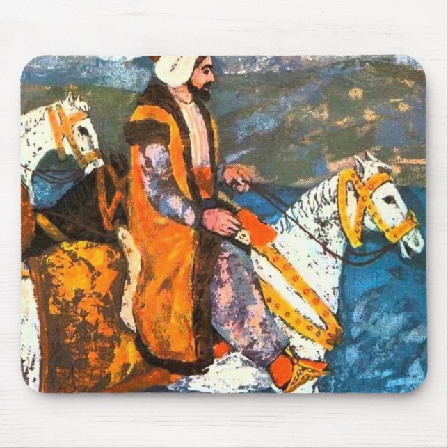Arabic Horseman Mouse Mat (Front)
