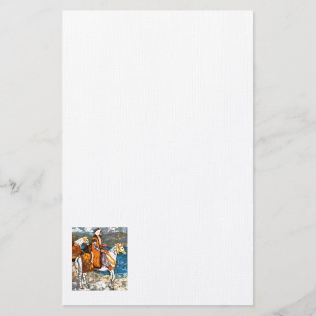 Arabic Horseman Stationery (Front)