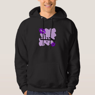 Arabic I Love You Purple Kisses.png Hoodie