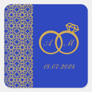ARABIC INSPIRED WEDDING SQUARE STICKER