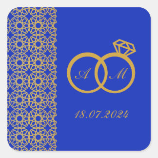 ARABIC INSPIRED WEDDING SQUARE STICKER