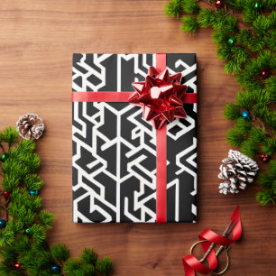 Arabic Kexogons and lines Geometric Pattern Wrapping Paper