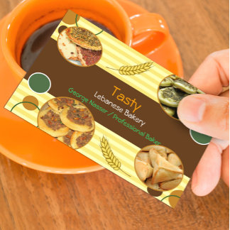Arabic Lebanese Bakery Business Card