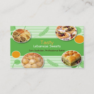 Arabic Lebanese Pastries Business Card