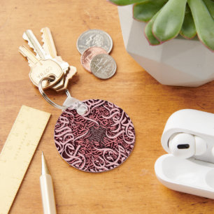  arabic letters rose  key ring