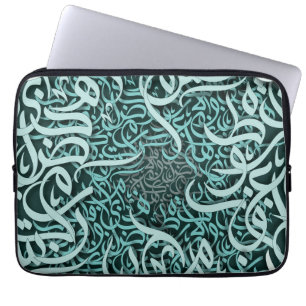 arabic lletters tiffany laptop sleeve