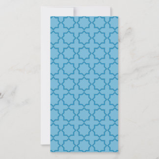 Arabic Moroccan Lattice in Denim Blue