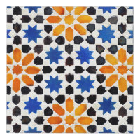 Arabic mosaic of tiles in Moroccan style, decorati