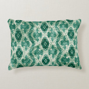 Arabic Motif Wall Art – Green Ornamental Pattern P Decorative Cushion