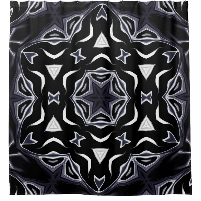 Arabic ornament , Asian Shower Curtain (Front)