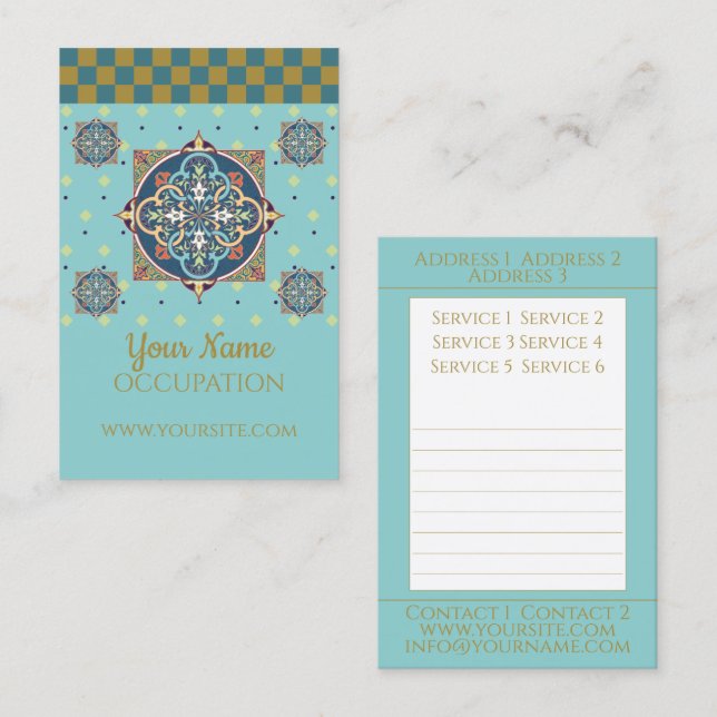 Arabic Pattern - Busienss Card (Front/Back)