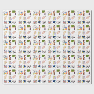 Arabic School Teacher Appreciation Gift Wrapping P Paper