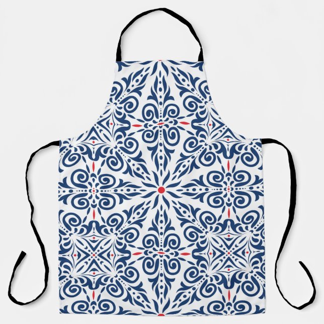 Arabic seamless pattern. colourful background on a apron (Front)