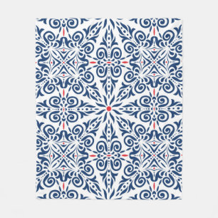 Arabic seamless pattern. colourful background on a fleece blanket