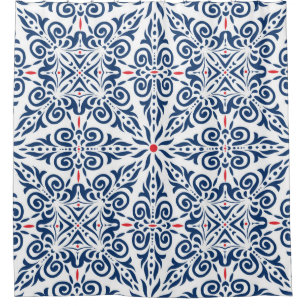 Arabic seamless pattern. colourful background on a shower curtain