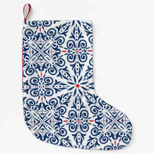Arabic seamless pattern. colourful background on a small christmas stocking