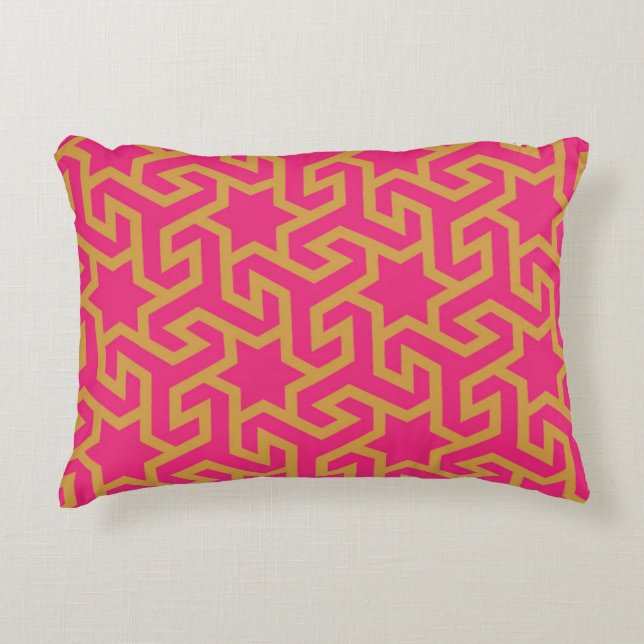 Arabic Star Shaped Pattern Decorative Cushion (Front)